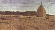 Giovanni Fattori The Haystack oil